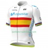 Fahrradbekleidung Radtrikot Kurzarm + Trägershorts 2020 Movistar Team Spanische Meister N001